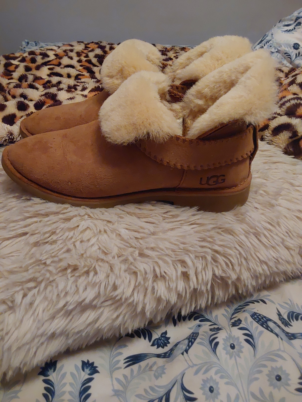 UGG Women’s Chestnut Shearling-Lined Slip-On Bootie